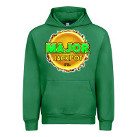 Emerald MAJOR JACKPOT Design - Pokie Designs Urban Hoodie - ArtChic
