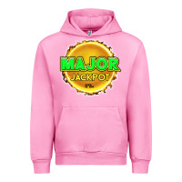 Fuchsia Pink MAJOR JACKPOT Design - Pokie Designs Urban Hoodie - ArtChic