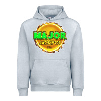 Heather Grey MAJOR JACKPOT Design - Pokie Designs Urban Hoodie - ArtChic