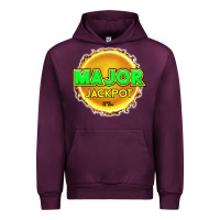Mauve Wine MAJOR JACKPOT Design - Pokie Designs Urban Hoodie - ArtChic