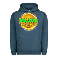 Pigment Midnight Navy MAJOR JACKPOT Design - Pokie Designs Urban Hoodie - ArtChic
