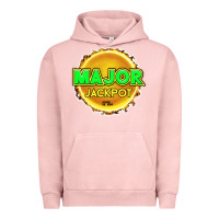 Pigment Salmon MAJOR JACKPOT Design - Pokie Designs Urban Hoodie - ArtChic