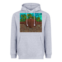 Heather Grey custom cactus and sunflowers leopard turquoise Heavyweight Hoodie - Artiststas
