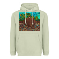 Matcha custom cactus and sunflowers leopard turquoise Heavyweight Hoodie - Artiststas