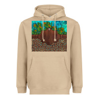 Mushroom custom cactus and sunflowers leopard turquoise Heavyweight Hoodie - Artiststas
