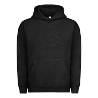 Pigment Black english bulldog Urban Hoodie - ArtChic