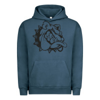 Pigment Midnight Navy english bulldog Urban Hoodie - ArtChic