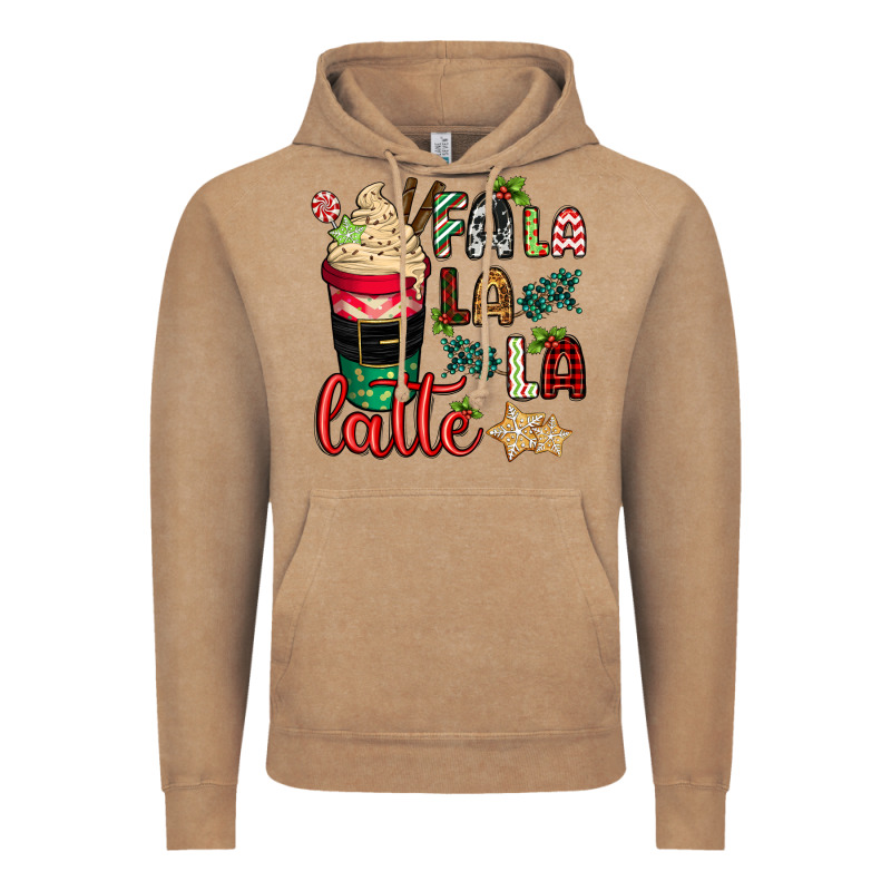 Fa La La La Latte Vintage Hoodie by CowGirlArtShop | Teevron