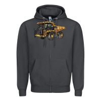 Smoke Mining Truck Zipper Hoodie - LillyAllenDesigns