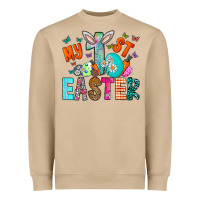 Mushroom My 1st Easter Heavyweight Sweatshirt - CowhideDigitalArt