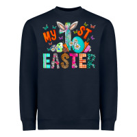 Navy My 1st Easter Heavyweight Sweatshirt - CowhideDigitalArt