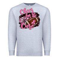 Heather Grey cheer for the cure Premium Sweatshirt - BarkalooDesign
