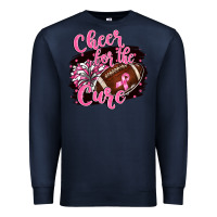 Navy cheer for the cure Premium Sweatshirt - BarkalooDesign