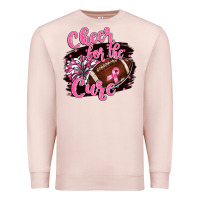 Pale Pink cheer for the cure Premium Sweatshirt - BarkalooDesign