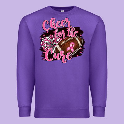 Cheer For The Cure Premium Sweatshirt Designed By Barkaloodesign