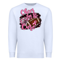 White cheer for the cure Premium Sweatshirt - BarkalooDesign