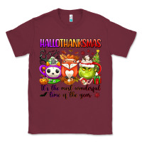 Burgundy hallothanksmas its the most wonderful time of the Classic Tee - texasbilliewilder