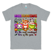 Heather Grey hallothanksmas its the most wonderful time of the Classic Tee - texasbilliewilder