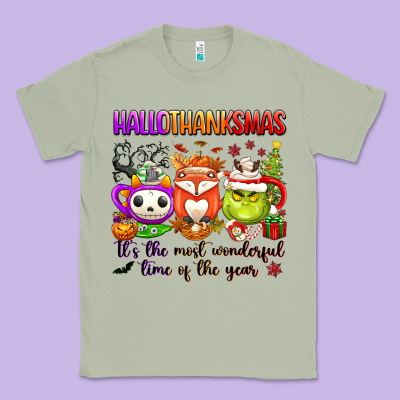 Hallothanksmas Its The Most Wonderful Time Of The Classic Tee Designed By Texasbilliewilder