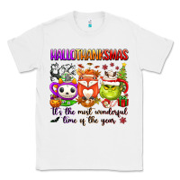 White hallothanksmas its the most wonderful time of the Classic Tee - texasbilliewilder