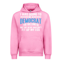 Fuchsia Pink i was going to be a democrat for halloween political t shirt t shirt Urban Hoodie - StudioElite