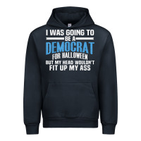 Navy i was going to be a democrat for halloween political t shirt t shirt Urban Hoodie - StudioElite