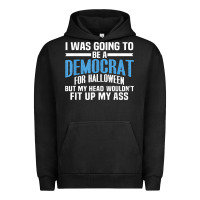 Pigment Black i was going to be a democrat for halloween political t shirt t shirt Urban Hoodie - StudioElite
