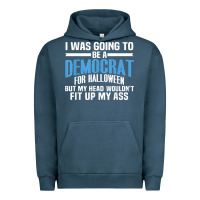 Pigment Midnight Navy i was going to be a democrat for halloween political t shirt t shirt Urban Hoodie - StudioElite