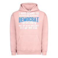 Pigment Salmon i was going to be a democrat for halloween political t shirt t shirt Urban Hoodie - StudioElite