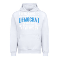 White i was going to be a democrat for halloween political t shirt t shirt Urban Hoodie - StudioElite