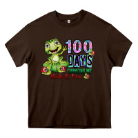 Chocolate Brown 100 days chancing my students crow Heavy Core Tee - SublimationCraftShop