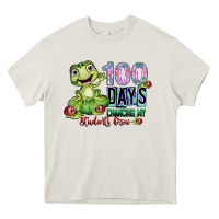 Cream 100 days chancing my students crow Heavy Core Tee - SublimationCraftShop