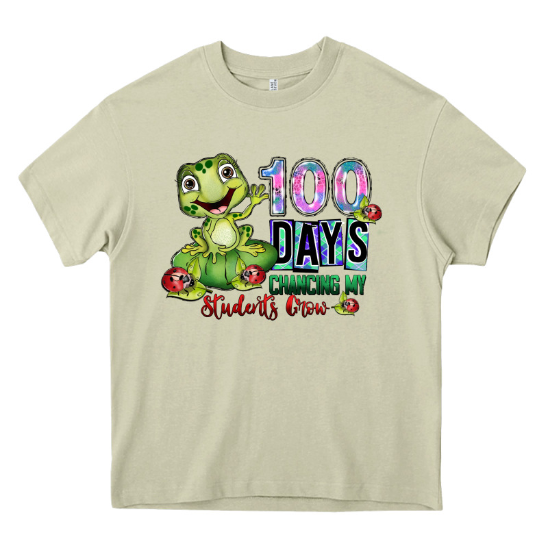 100 Days Chancing My Students Crow Heavy Core Tee by SublimationCraftShop | Teevron