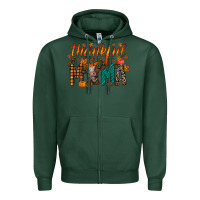 Sports Green thankful mama cow Zipper Hoodie - RacoonDesign