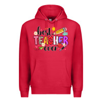 Cardinal iBest Teacher Ever Premium Hoodie - CowhideDigitalArt