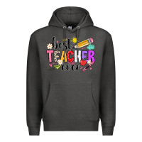 Charcoal Heather iBest Teacher Ever Premium Hoodie - CowhideDigitalArt