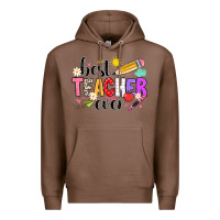 Chestnut iBest Teacher Ever Premium Hoodie - CowhideDigitalArt