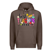 Coffee iBest Teacher Ever Premium Hoodie - CowhideDigitalArt
