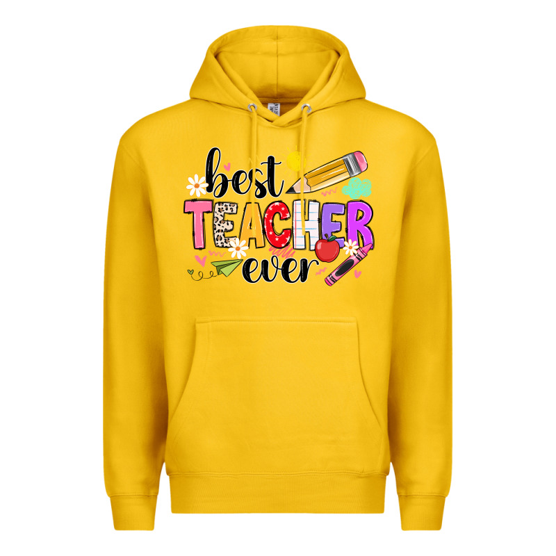 Ibest Teacher Ever Premium Hoodie by CowhideDigitalArt | Teevron