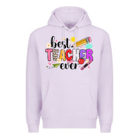 Lilac iBest Teacher Ever Premium Hoodie - CowhideDigitalArt