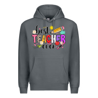 Rock iBest Teacher Ever Premium Hoodie - CowhideDigitalArt