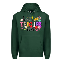 Sports Green iBest Teacher Ever Premium Hoodie - CowhideDigitalArt