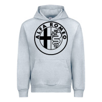 Heather Grey alfa racing big Urban Hoodie - PixelFlow