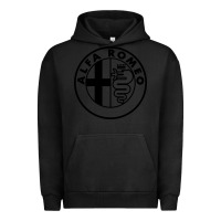 Pigment Black alfa racing big Urban Hoodie - PixelFlow