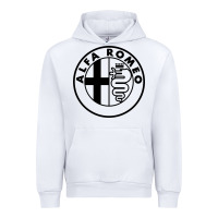 White alfa racing big Urban Hoodie - PixelFlow