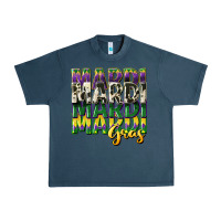 Midnight Navy cowhide mardi gras Urban Heavy Tee - CowGirlArtShop