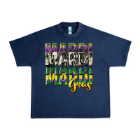 Navy cowhide mardi gras Urban Heavy Tee - CowGirlArtShop