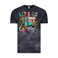 Cloud Black let's go camping Vintage Tee - RanaPortraitStore