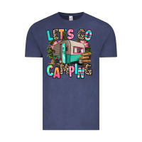 Vintage Denim let's go camping Vintage Tee - RanaPortraitStore