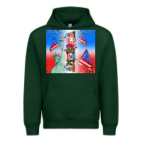 Forest Green american flag  and america Urban Hoodie - AdoDesignShop